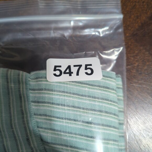 Ralph Lauren Shirt Men's XL Green Striped Linen Custom Fit Long Sleeve Button Up - Picture 10 of 10